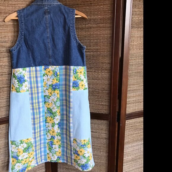 Handmade Patchwork Duster, S-M: Upcycled Boho Floral Spring Layering Jacket - Picture 12 of 12